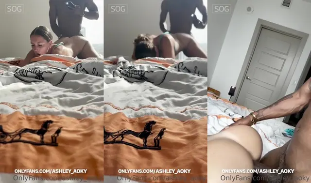 BBC knallt Ashley Aokys Muschi von hinten