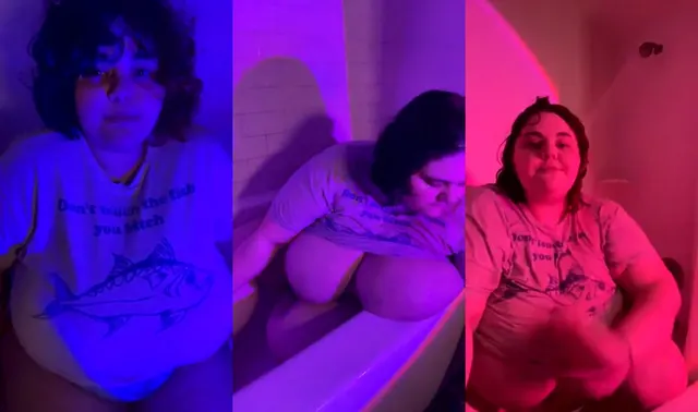 Yoursiren1 fa un bagno durante lo streaming