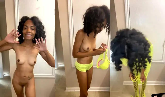 Naked Christalynkbri Tries Her New Lingerie