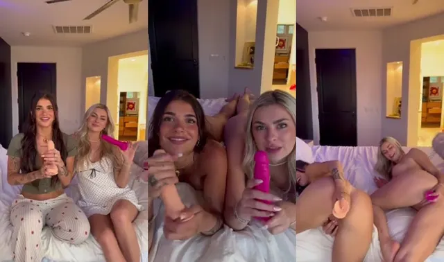 Ari Kytsya Dildo Play With Her Bestie