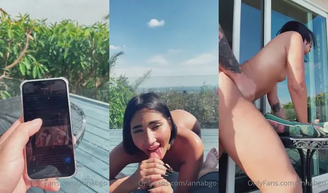 Annabgo faz sexo matinal na varanda