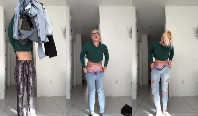 Pawg Champ prova i suoi nuovi pantaloni