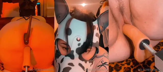Rhawk3 Fucks Her Dildos With Her Ass And Pussy