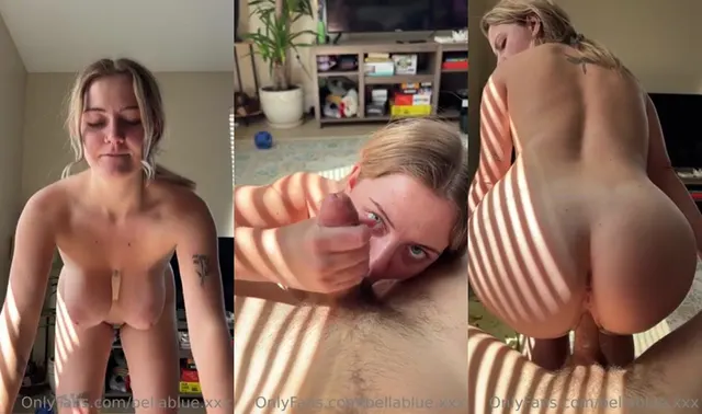 BellaBlueXO succhia e cavalca un cazzo