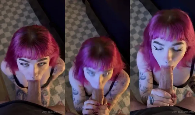 Lems7 dai capelli rosa fa un pompino caldo