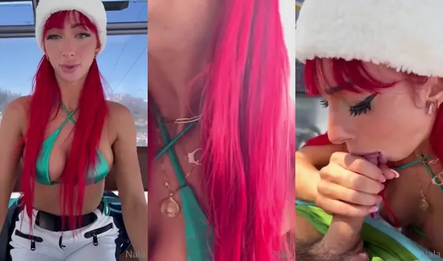 Nala Fitness beve il cazzo su una gondola