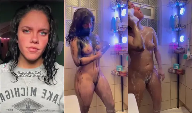 Hottestofnikkilive fa il bagno nuda