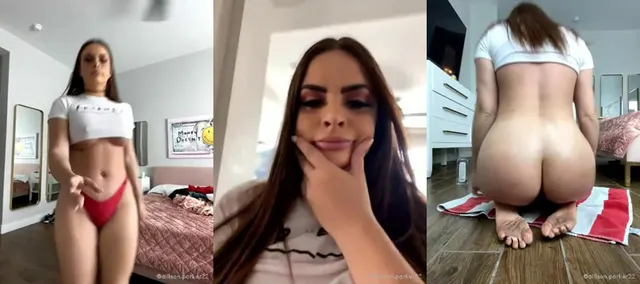 Allison Parker crea creme sul suo dildo