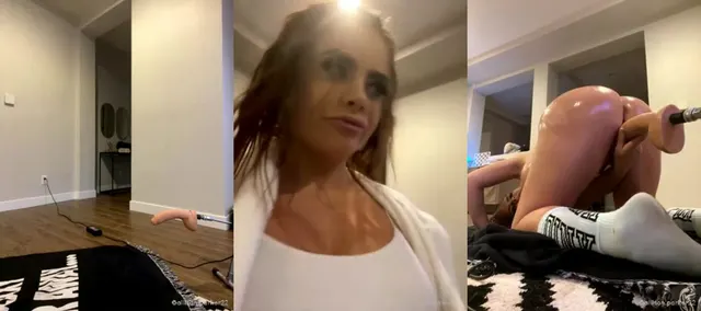 Allison Parker prende una macchina per i dildo