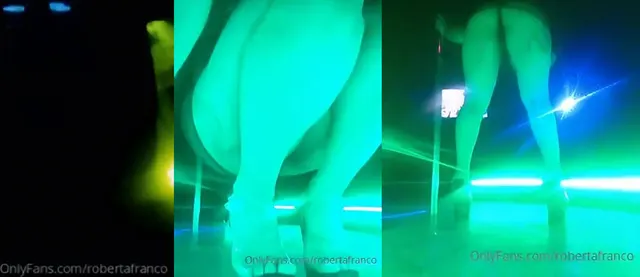 罗伯塔·佛朗哥在派对上跳钢管舞
