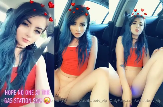 Ashley Banks vergnügt sich mit ihrer Muschi im Auto