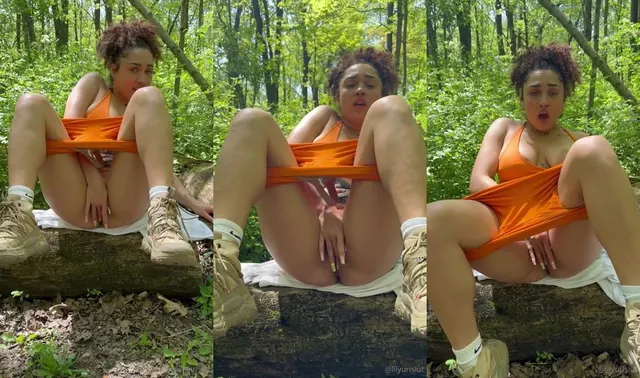 Spicedicebabyvip sfregamento della figa nella foresta