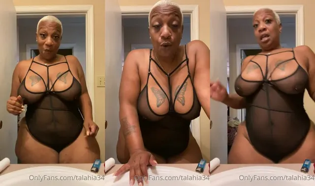 Talahia34 in einem knappen und freizügigen Outfit