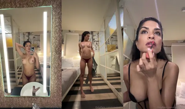 Sironinena seduce in uno spogliarello allo specchio