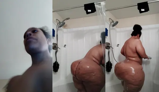 Ebano Iputbbls2Sham3 Nudo sotto la doccia