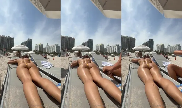 Bruluccas30 Sonnenbäder am Strand