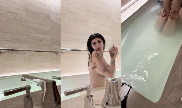 Mia Khalifa nimmt ein Bad mit mir – Video durchgesickert