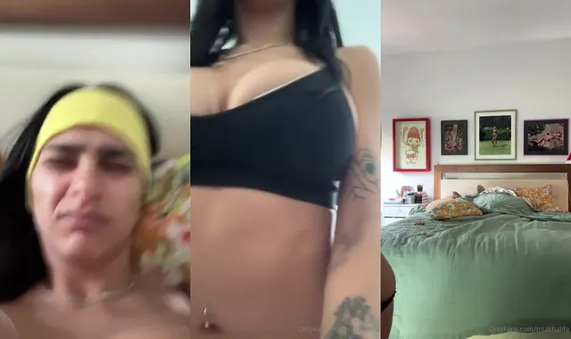 Mia Khalifa Morgenroutine-Striptease