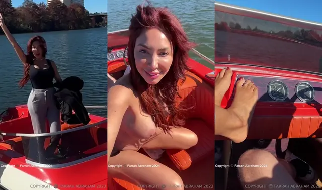 Farrah Abraham lutscht und fickt Sugar Dad auf einem Bootsvideo
