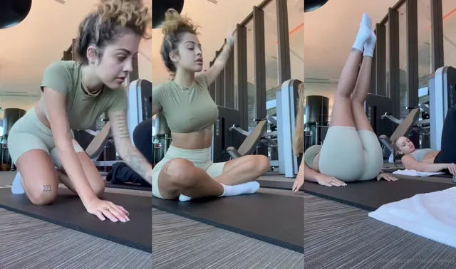 Malu Trevejo Yoga-Workout in engen Shorts Vollständiges Video durchgesickert