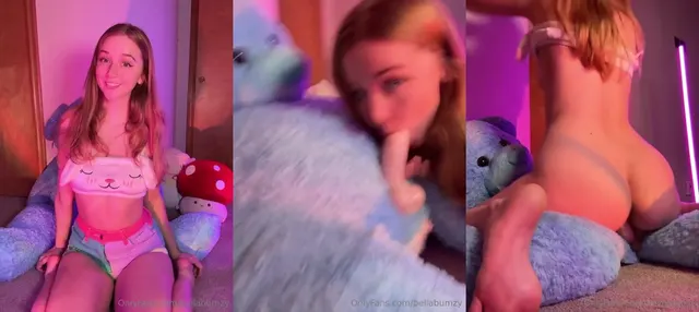Bella Bumzy Humps Her Stuffed Toy's Dildo