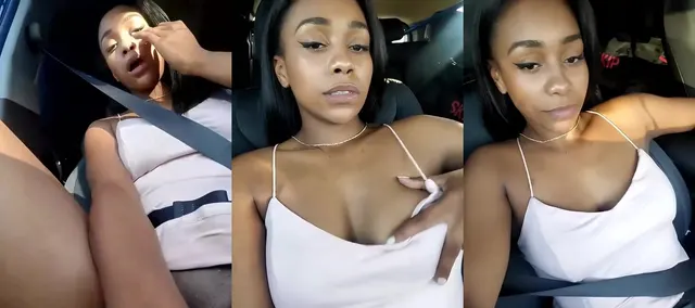 Pinkydollnpc se masturbe dans une voiture