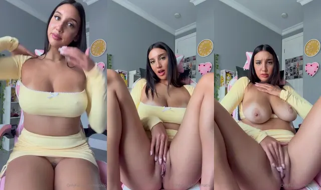 Mati Khalifa masturbiert mit ihren großen Titten