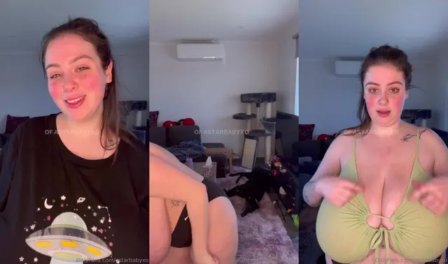 AstarbabyXO 试穿她的新衣服