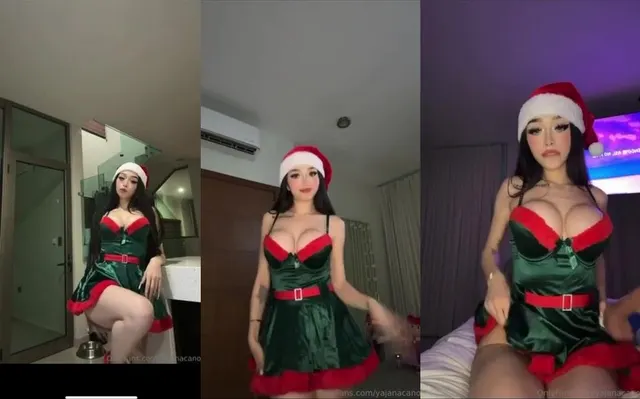 Yajana Masturbates In Her Christmas Costume