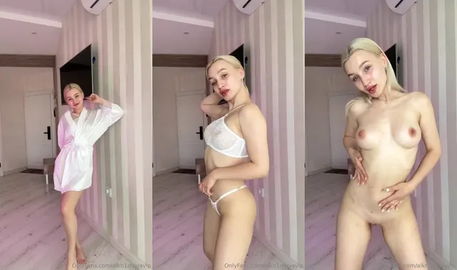 Alkh1mova Seductively Takes Off Her Dress