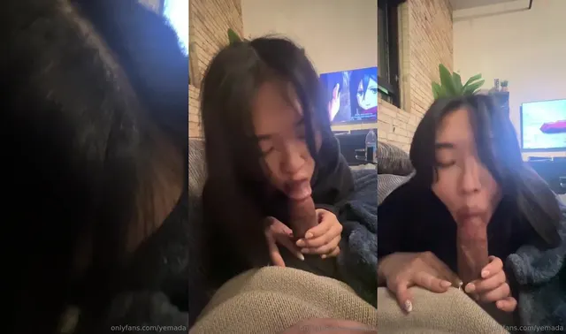 Yemada 热情地吹他的鸡巴