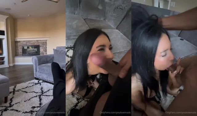 YouLoveMads bekommt nach dem Blowjob Sperma in den Mund