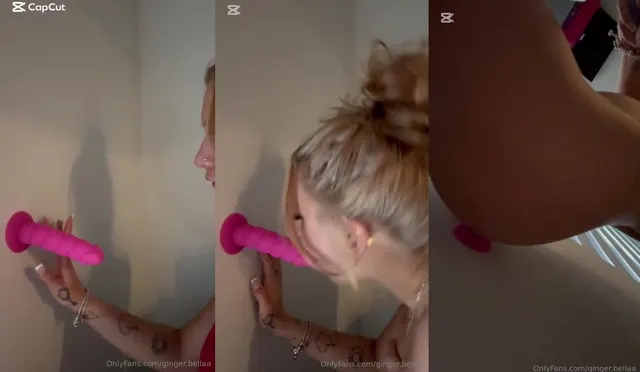 Ginger Bella benutzt einen Dildo und Vibe für ihre Fotze