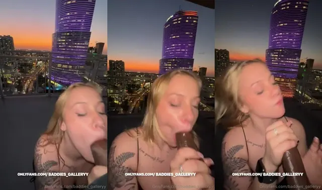Blonde Blondine in Aktion 7 Min
