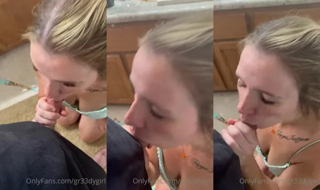 Alexis Bailey Sucks Her Neighbor's Cock