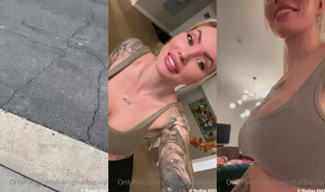 VikingDollVip 被她欲火中烧的男友摸索
