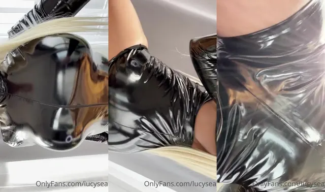 Lucy Sea Shows Off Her Sexy Latex Suit