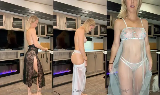 Vicky Stark Nightie Lingerie Try On Haul Onlyfans Vídeo vazado